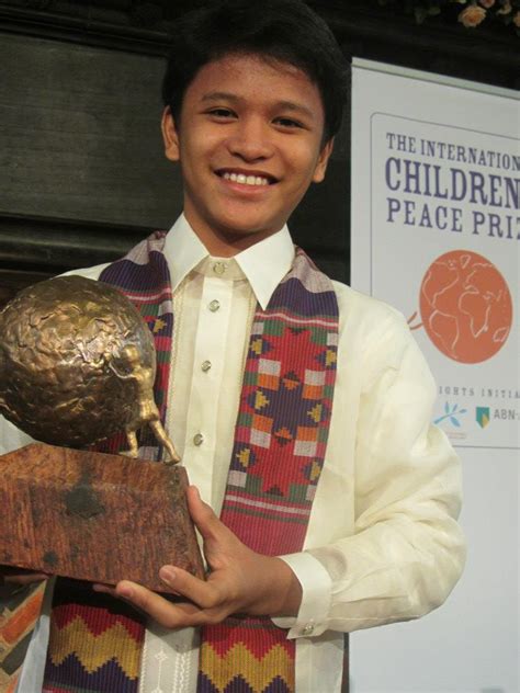 Former Filipino street kid, 13, wins International Children's Peace .
